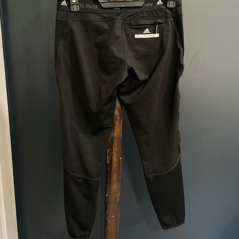 Adidas by Stella McCartney Sleek Black Trousers - Picture 2 of 2